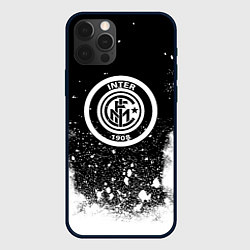 Чехол для iPhone 12 Pro Inter белый всплеск краско, цвет: 3D-черный