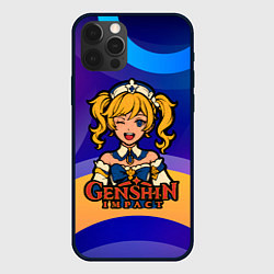 Чехол для iPhone 12 Pro Genshin Impact Барбара, цвет: 3D-черный