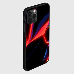 Чехол для iPhone 12 Pro Neon red, цвет: 3D-черный — фото 2