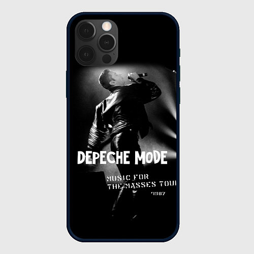 Чехол iPhone 12 Pro Depeche Mode - Music for the Masses tour / 3D-Черный – фото 1