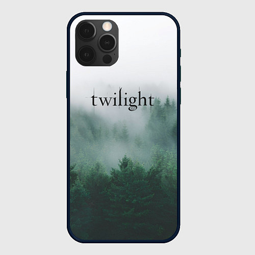 Чехол iPhone 12 Pro Twilight forest / 3D-Черный – фото 1