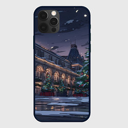 Чехол iPhone 12 Pro Новогодняя Московская ночь