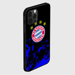 Чехол для iPhone 12 Pro Бавария Мюнхен синие краски, цвет: 3D-черный — фото 2