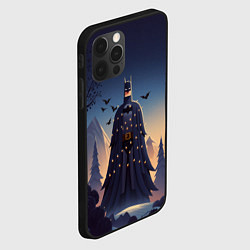 Чехол для iPhone 12 Pro Новогодний Бэтмен, цвет: 3D-черный — фото 2