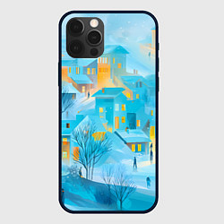 Чехол iPhone 12 Pro Новогодние Московские домики