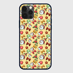 Чехол iPhone 12 Pro Новогодний паттерн