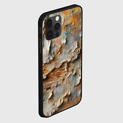 Чехол для iPhone 12 Pro Старая штукатурка на стене - абстракция, цвет: 3D-черный — фото 2