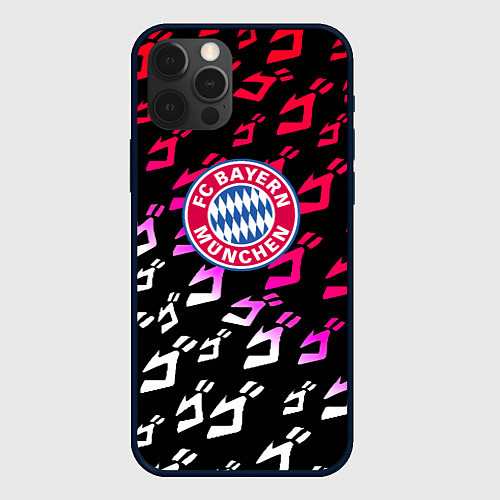 Чехол iPhone 12 Pro Бавария Мюнхен jojo anime / 3D-Черный – фото 1