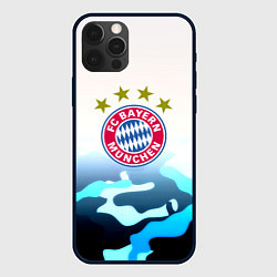 Чехол для iPhone 12 Pro Бавария Мюнхен камуфляж, цвет: 3D-черный