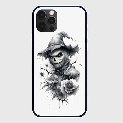 Чехол iPhone 12 Pro Eerie Scarecrow / 3D-Черный – фото 1