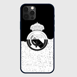 Чехол для iPhone 12 Pro Реал Мадрид лого ночь текстура, цвет: 3D-черный