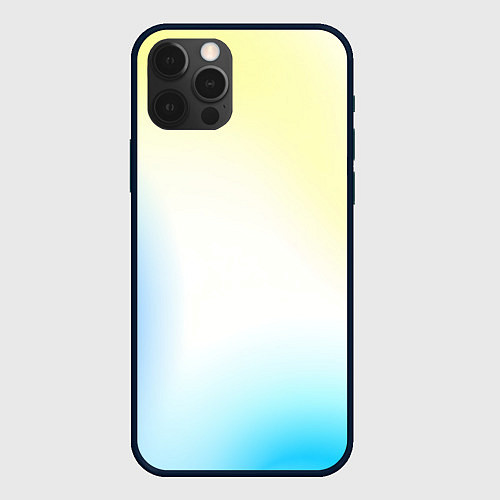 Чехол iPhone 12 Pro Color yellow blue white / 3D-Черный – фото 1