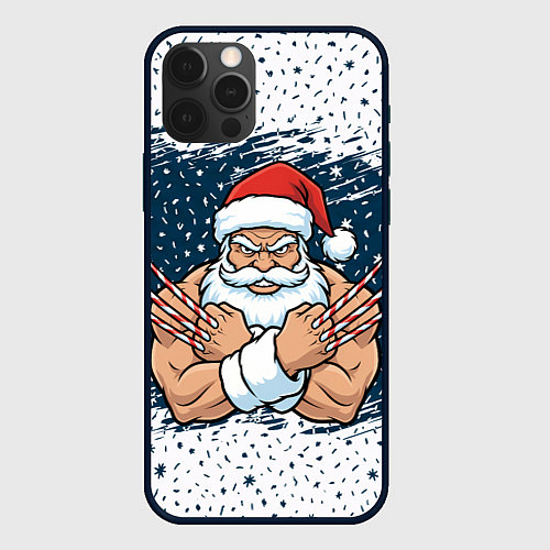 Чехол iPhone 12 Pro Сантамаха / 3D-Черный – фото 1