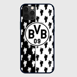 Чехол для iPhone 12 Pro Borussia черно белые люди, цвет: 3D-черный