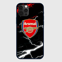 Чехол для iPhone 12 Pro Арсенал молнии шторм, цвет: 3D-черный