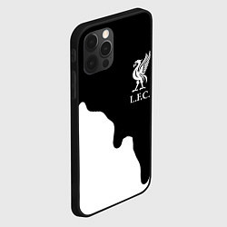 Чехол для iPhone 12 Pro Ливерпуль краски разводы, цвет: 3D-черный — фото 2