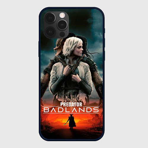 Чехол iPhone 12 Pro Главные герои Хищник планета смерти / 3D-Черный – фото 1