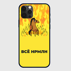 Чехол iPhone 12 Pro Все нормально конь в огне