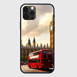 Чехол для iPhone 12 Pro Лондон в осеннем сиянии, цвет: 3D-черный