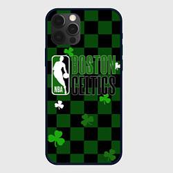 Чехол для iPhone 12 Pro NBA Boston Celtics, цвет: 3D-черный