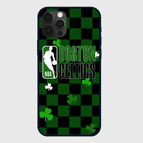 Чехол iPhone 12 Pro NBA Boston Celtics / 3D-Черный – фото 1