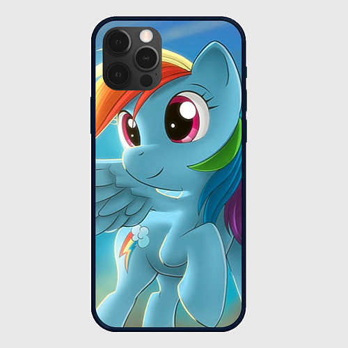 Чехол iPhone 12 Pro My littlle pony / 3D-Черный – фото 1