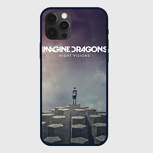 Чехол iPhone 12 Pro Imagine Dragons: Night Visions / 3D-Черный – фото 1