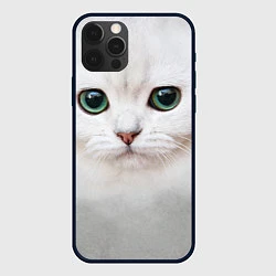 Чехол iPhone 12 Pro Белый котик