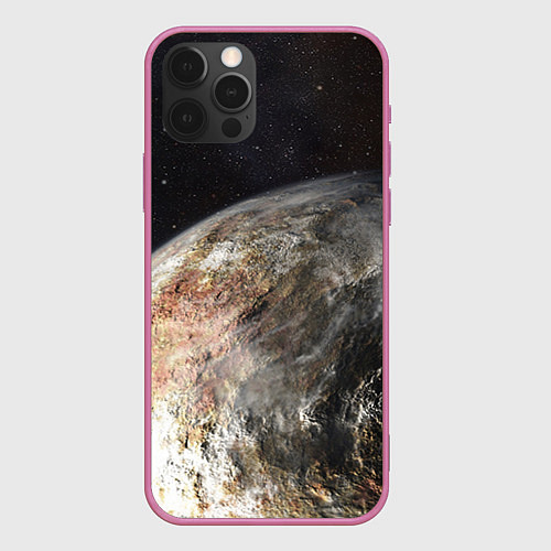 Чехол iPhone 12 Pro Плутон / 3D-Малиновый – фото 1
