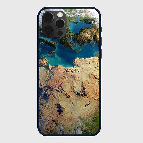 Чехол iPhone 12 Pro Земля / 3D-Черный – фото 1
