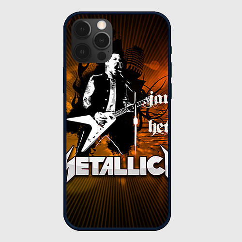 Чехол iPhone 12 Pro Metallica: James Hetfield / 3D-Черный – фото 1