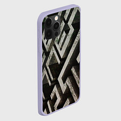 Чехол для iPhone 12 Pro Бегущий в лабиринте, цвет: 3D-светло-сиреневый — фото 2