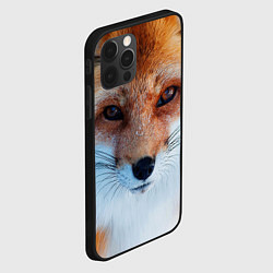 Чехол для iPhone 12 Pro Взгляд лисы, цвет: 3D-черный — фото 2
