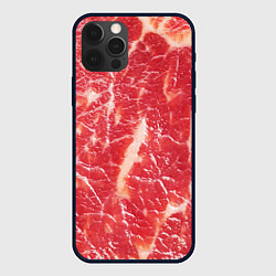 Чехол для iPhone 12 Pro Мясо, цвет: 3D-черный