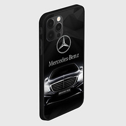 Чехол для iPhone 12 Pro Mercedes, цвет: 3D-черный — фото 2