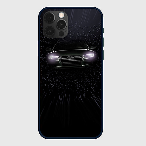 Чехол iPhone 12 Pro Audi / 3D-Черный – фото 1