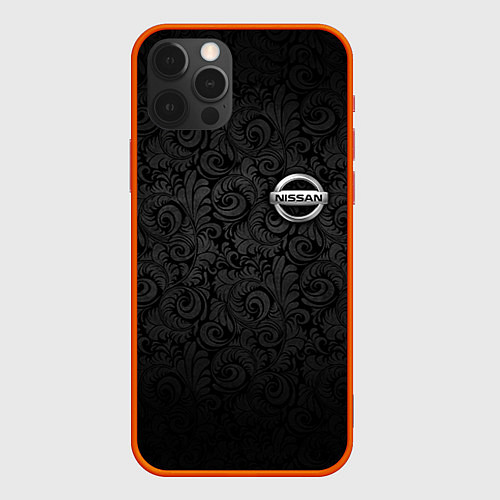 Чехол iPhone 12 Pro Nissan / 3D-Красный – фото 1