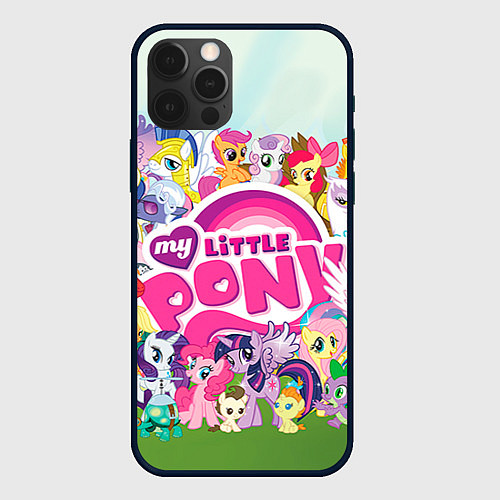 Чехол iPhone 12 Pro My Little Pony / 3D-Черный – фото 1
