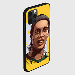 Чехол для iPhone 12 Pro Ronaldinho Art, цвет: 3D-черный — фото 2