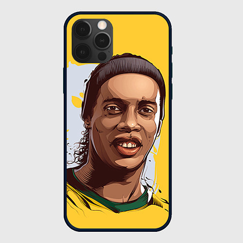 Чехол iPhone 12 Pro Ronaldinho Art / 3D-Черный – фото 1