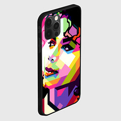 Чехол для iPhone 12 Pro Michael Jackson Art, цвет: 3D-черный — фото 2
