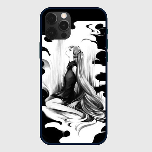 Чехол iPhone 12 Pro Hatsune Miku / 3D-Черный – фото 1