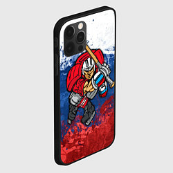 Чехол для iPhone 12 Pro Русский хоккеист, цвет: 3D-черный — фото 2