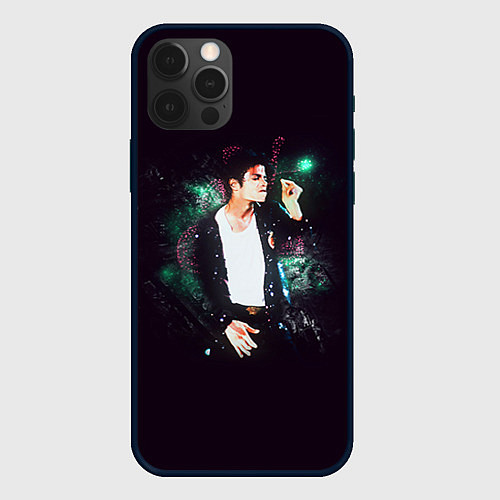 Чехол iPhone 12 Pro Michael Jackson / 3D-Черный – фото 1