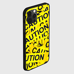 Чехол для iPhone 12 Pro Caution, цвет: 3D-черный — фото 2