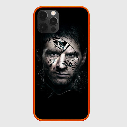Чехол iPhone 12 Pro Messi Black / 3D-Красный – фото 1