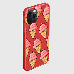 Чехол для iPhone 12 Pro Мороженки, цвет: 3D-красный — фото 2