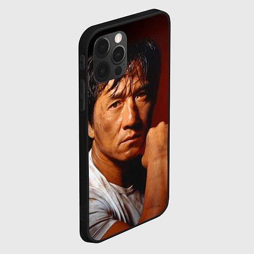 Чехол iPhone 12 Pro Джеки Чан / 3D-Черный – фото 2