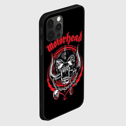 Чехол iPhone 12 Pro Motorhead / 3D-Черный – фото 2