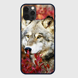 Чехол iPhone 12 Pro Волк в кустах